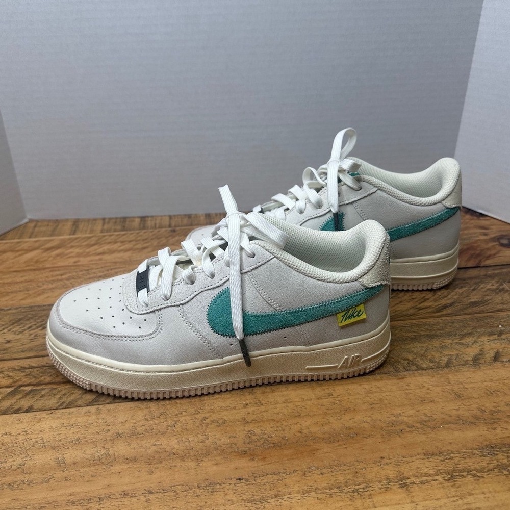 Nike Air Force 1 test of time Kids Shoes‎ White Teal Sneakers